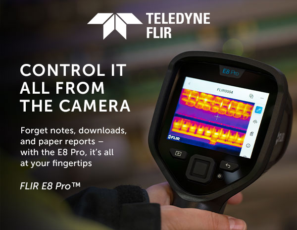 FLIR E8 Pro Pro-Series Infrared Camera with Ignite™ Cloud | Teledyne FLIR